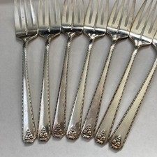 Sette forcelle placcate