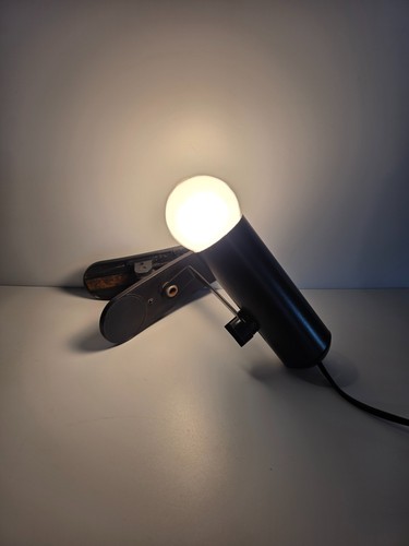 Lampada faretto pinza vintage - lampada,