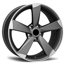 SET N.4 CERCHI IN LEGA 18" REPLICA 628 MATT GUNMETAL POLISHED PER AUDI A7