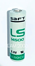 BATTERIA PILA AL LITIO NON RICARICABILE SAFT LS14500 3,6V 2,6Ah per ALLARMI