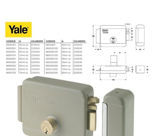 Serratura yale elettrica 680 - serratura,