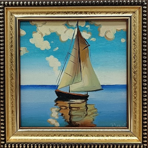 Dipinto olio paesaggio marino