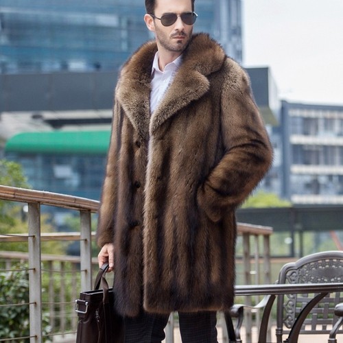 Cappotto pelliccia visone uomo
