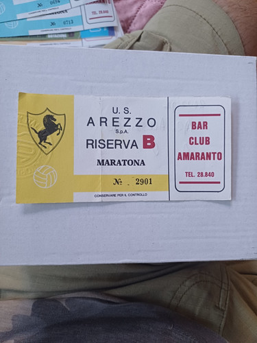 Biglietto calcio arezzo - biglietto,