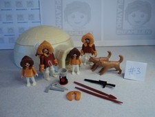PLAYMOBIL vintage exploration polaire famille esquimaux igloo / 3465 de 1985 #3
