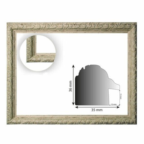Cornice barocca bianca - barocca,