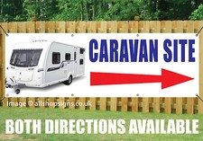 CARAVAN SITE DIRECTION ARROW