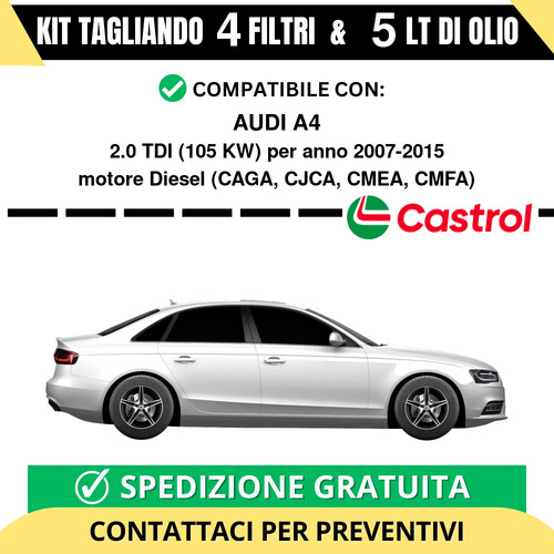 Tagliando per audi - tagliando, 2.0