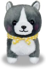 Amufun Carino Akita Inu Cane Cucciolo Grigio Kawaii Peluche Giocattolo Mameshiba Giappone