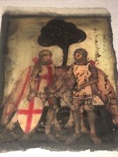 Antico Disegno Sui Templari Epoca 1700