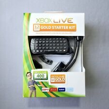 Xbox 360 Starter Kit - Chatpad, Cuffie, 12 Mesi Live Gold + 400 Pts NUOVO SIGILLATO