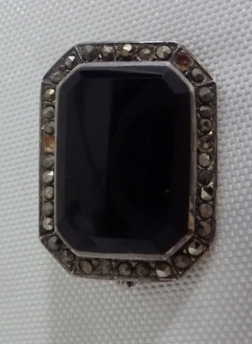 Spilla vintage rettangolare - spilla,