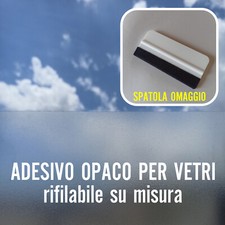 Pellicola adesiva opaca per vetri finetra box doccia 60 cm x 100 cm