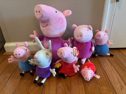 Lot peppa pig plush stuffed - pig,