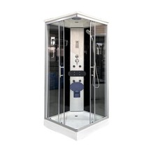 DOCCIA IDROMASSAGGIO DECOR BAGNO "VENERE" CON SEDILE 90X90X215 CM