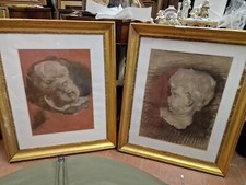 Coppia Pastelli "Putti" datato