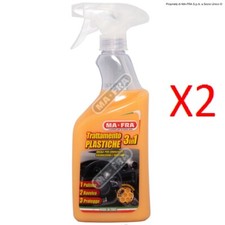 X2 MAFRA TRATTAMENTO 3IN1 PLASTICHE AUTO LUCIDA PROTEGGE RAVVIVA INTERNI 1000ML