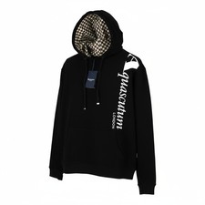 Felpa nera con cappuccio