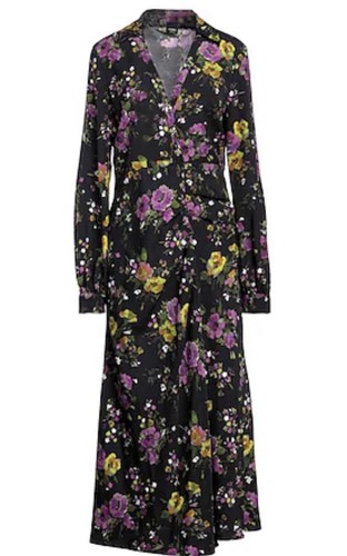 Pinko abito nero fucsia - pinko, nero/fucsia