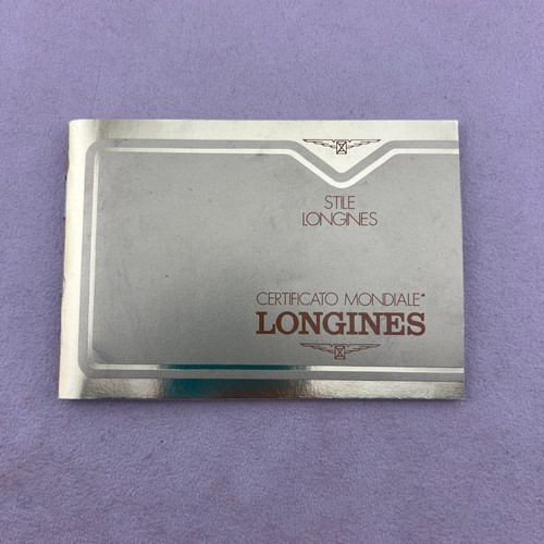 Longines libretto guarantee - libretto,