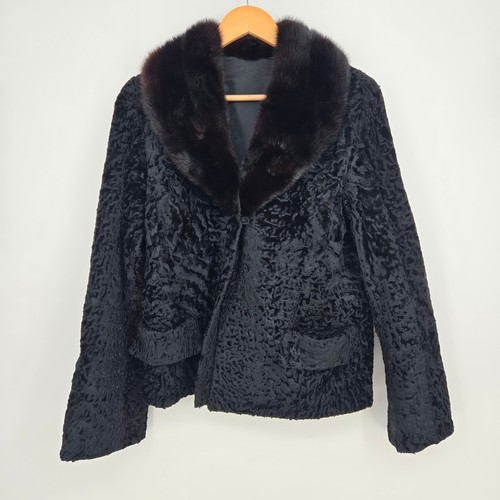 Giacca vintage vera pelliccia
