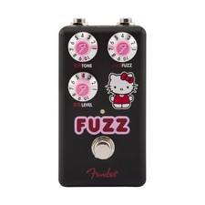 FENDER X Hello Kitty Black Fuzz ❘ Volume, Tone & Fuzz ❘ Dispositivo effetto chitarra
