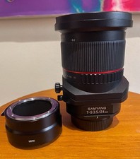 Samyang 24mm F3.5 T-S Tilt-Shift Nikon F + Adatt Z