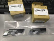 SCRITTA LOGO R LINE LATO SX DX VOLKSWAGEN POLO GOLF 6 RICAMBIO ADESIVO