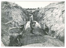 1965 ca SARDEGNA GALLURA CAPICHERA Cantiere galleria - Calotta armata