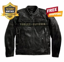 Giacca pelle nera Harley