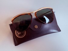 Ray-Ban Olympian 5¼ Havana Gold Bausch & Lomb USA – Olympic Logo – Vintage 1970s