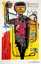 Jean-Michel Basquiat [litografia handmade COA firmata a penna ] numerata a mano