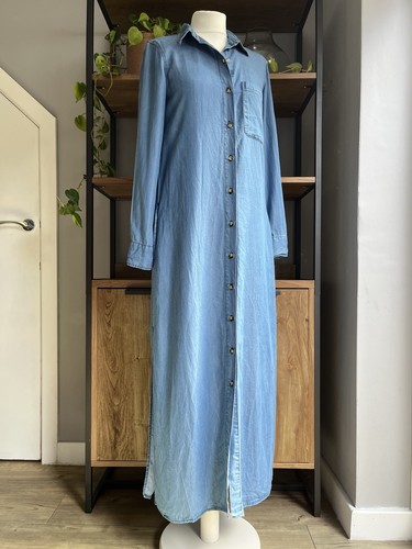 Abito maxi camicia zara denim - maxi,