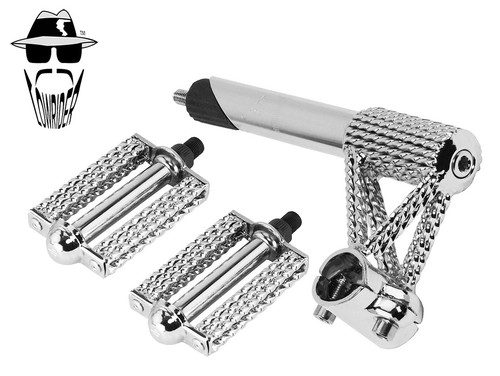 Set stelo pedale cromato - pedale,