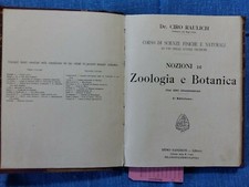 Ciro Raulich - NOZIONI DI ZOOLOGIA E BOTANICA - sd - anni '20 ?