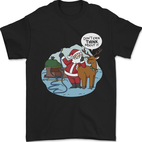 Shirt uomo rude babbo natale - uomo,