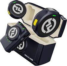 Hollyland Lark M2 Microfono Wireless Lavalier per Fotocamera PC Telefoni Laptop, BLK