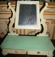 TOILETTE IN LEGNO LACCATO CON SPECCHIO- VINTAGE- un cassetto 