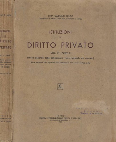 Istituzioni diritto privato - istituzioni, di