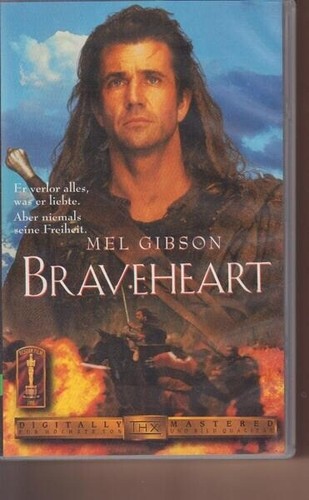Vhs braveheart mel gibson - vhs,