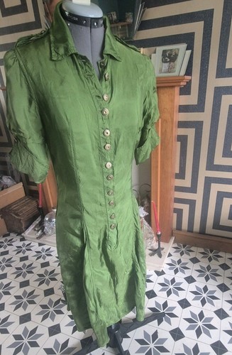 Abito camicia paracadute jean - abito,