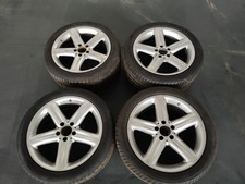 CERCHI R18 ARGENTO USATI CON GOMME IMITAZIONE MERCEDES