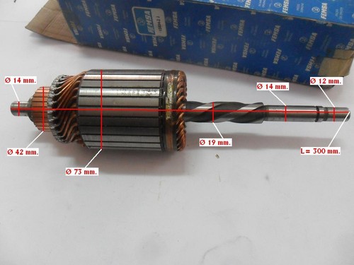 Indotto motorino 12v trattore - indotto,