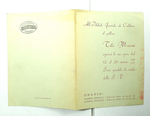 Brochure mostra pittore - brochure,