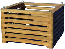 Cestino in teak per orchidee 4