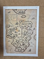 Map or Map Island of Elba and