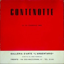 Contenotte.  Catalogo della mostra tenuta a Trento presso la Galleria d'art