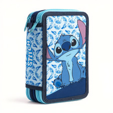 Astuccio stitch 3 Scomparti Bambino Bambina – Portapenne per Scuola Elementare