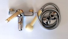 Gruppo Vasca Esterno RAF  AMAZON 54 con Filtri Ispezionabili ottone oro-cromato