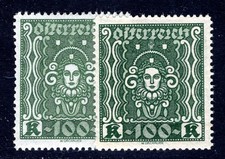 AUSTRIA 1922 401AIb,401AIIa **